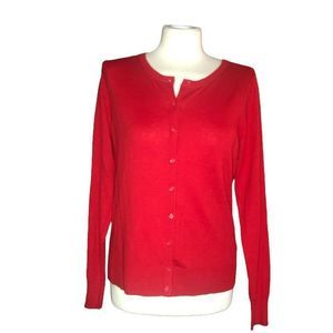 Red cardigan lightweight sweater, Old Navy, size Medium,NWT